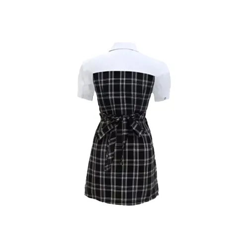 SCCREBEL OFFICIAL Короткий рукав Платье Женское Черное