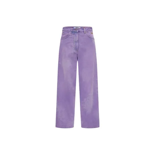 MSGM Фиолетовые Женские Джинсы