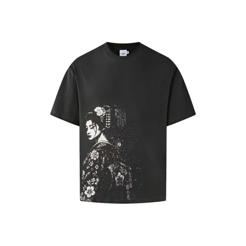 KREATE Черно-серый цвет унисекс футболка