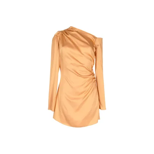 A.L.C. Длинное платье с длинными рукавами женское светло-оранжевое