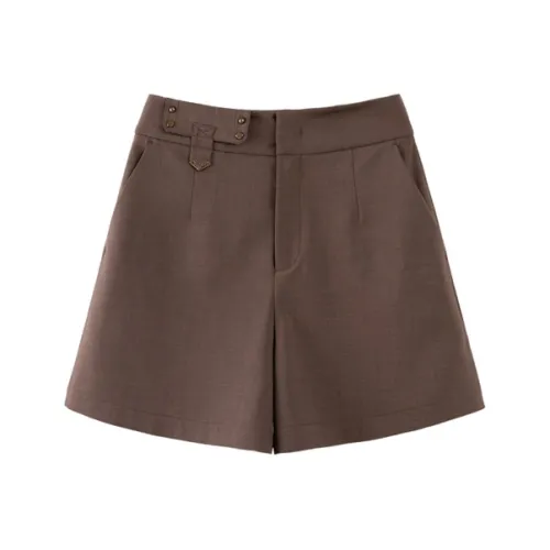 Шорты Pit Casual Женские Темно-умбровые