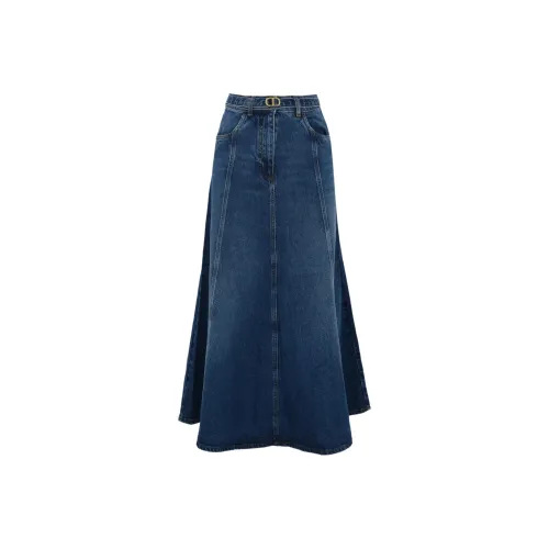 Twinset Синие Женские Джинсовые Длинные Юбки