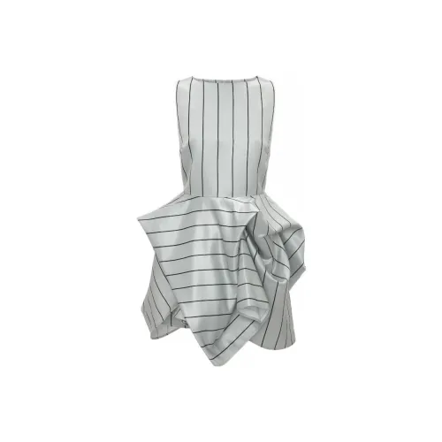 JW Anderson Без рукавов Платье Женское Голубой Серый