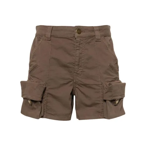 PINKO SS24 Повседневные шорты Женские Коричневый