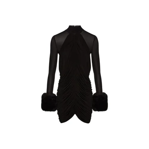 MAGDA BUTRYM Длинное платье с длинными рукавами женское черное