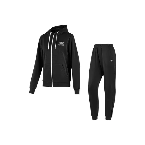 Skechers Basic Sports Series Угольно-черный Женские Повседневные костюмы