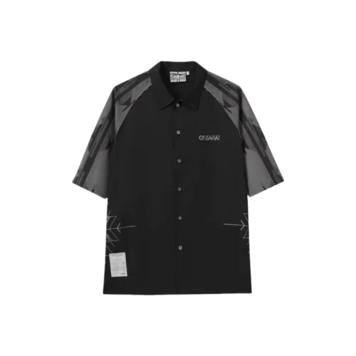 ONIARAI Мужские черные рубашки