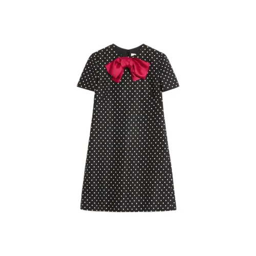 Valentino Короткий рукав Платье Женское Черное