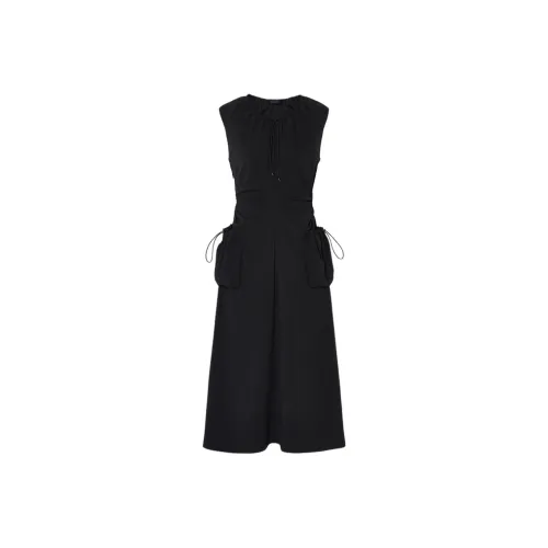 MOCO Без рукавов Платье Женское Черное