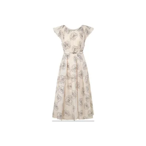 Anmani Без рукавов Платье Женские Крылья Розовый