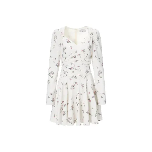 TAMMY TANGS Длинное платье с длинными рукавами женское розовое