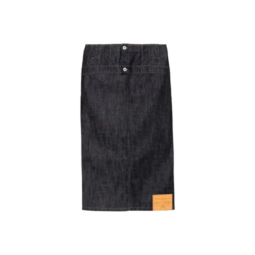 jean paul gaultier Деним Длинный Юбка Женские Морской синий