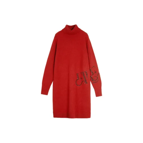 ELLE Длинное платье с длинными рукавами женское