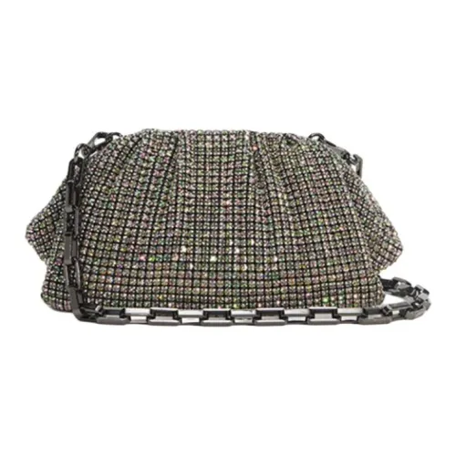 Self Portrait Ткань Клатч Средний Женский Темно-коричневый