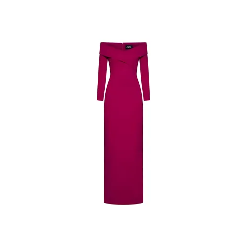 Solace London Red Женские Длинные Рукава Платья