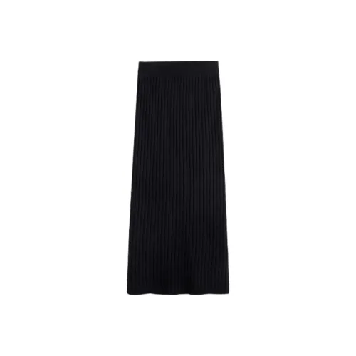 Tonlion KNIT Длинная Юбка Женская Черная