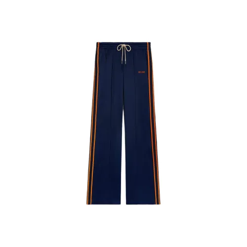 CELINE Вязаные спортивные брюки женские морской синий