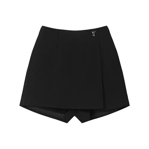 ETSE Повседневные шорты Женские Черные