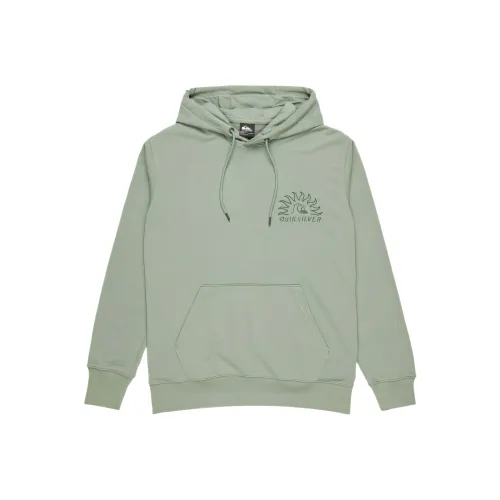 Quiksilver Светло-зеленый Мужские Свитшоты
