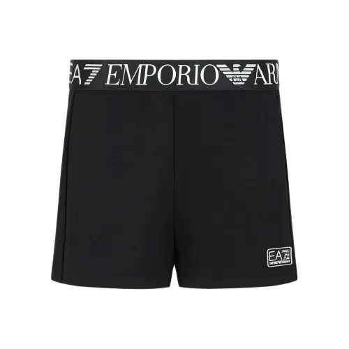 EMPORIO ARMANI EA7 SS24 Повседневные шорты Женские Черные