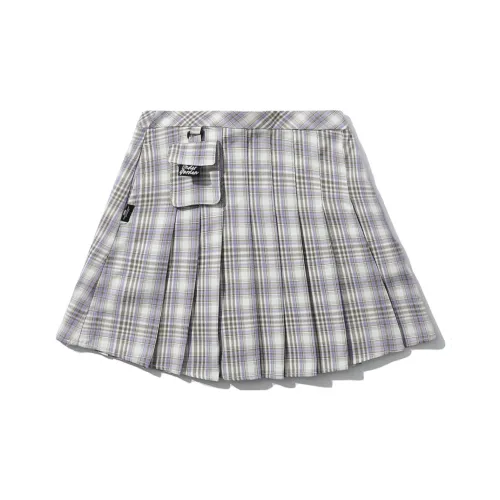 UNDERGARDEN SS22 Повседневные короткие юбки Женские Светло-фиолетовый