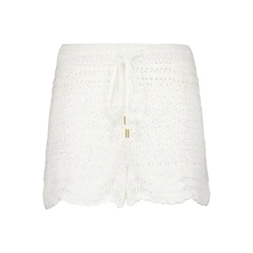 Zimmermann SS24 Повседневные шорты Женские Айвори Белый