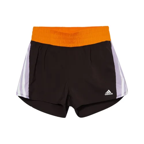 Adidas Черные и оранжевые Женские Повседневные шорты