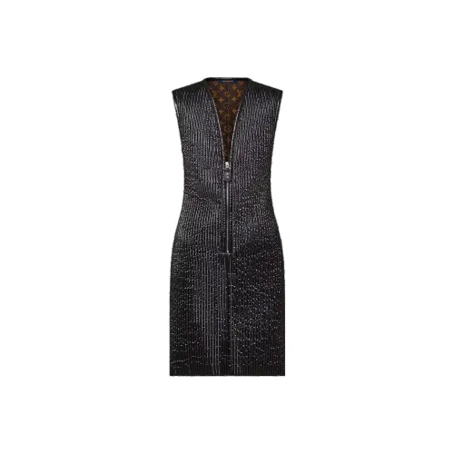 LOUIS VUITTON Без рукавов Платье Женское Черное