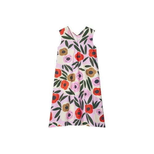 UNIQLO Без рукавов Платье Женское Розовое