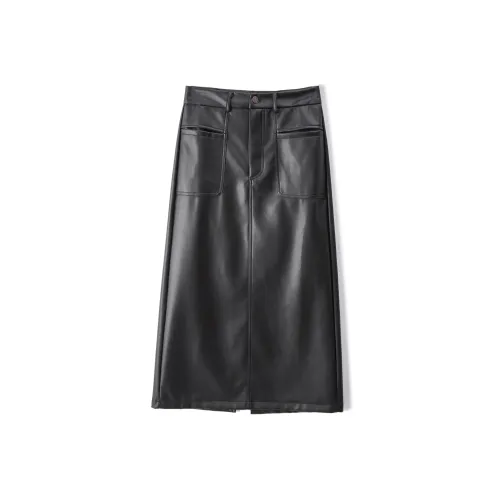 CLUB NEWS Кожа Длинный Юбка Женские