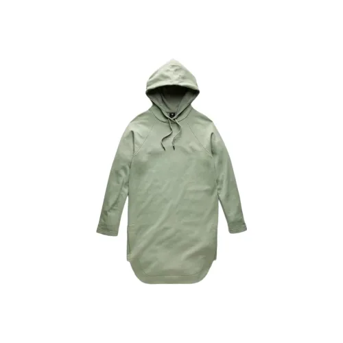 г Звезда RAW Длинное Платье с Длинными Рукавами Женское Айсберг-зеленый