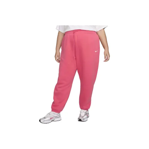 nike Sportswear Phoenix Fleece Вязаные Тренировочные Штаны Женские Астра Розовый Парус