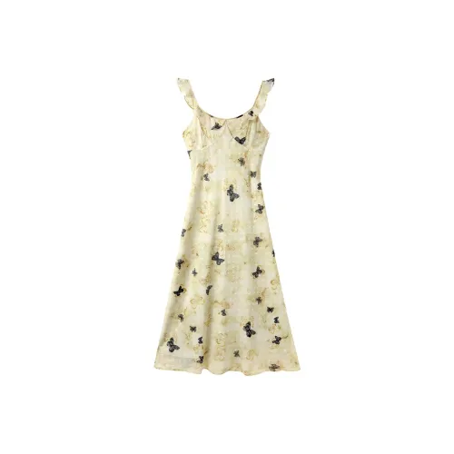 EIDOLON GRAIN Slip Платье Женское Бабочка Цветок