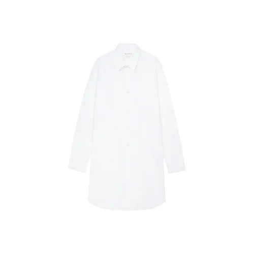 CDG Длинное платье с длинными рукавами женское белое