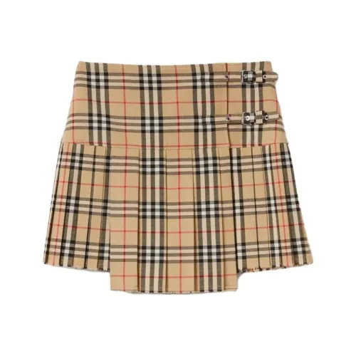 Burberry Повседневные короткие юбки Женские Коричневый