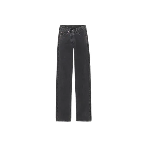 SAINT LAURENT FW23 Джинсы Женские Черные