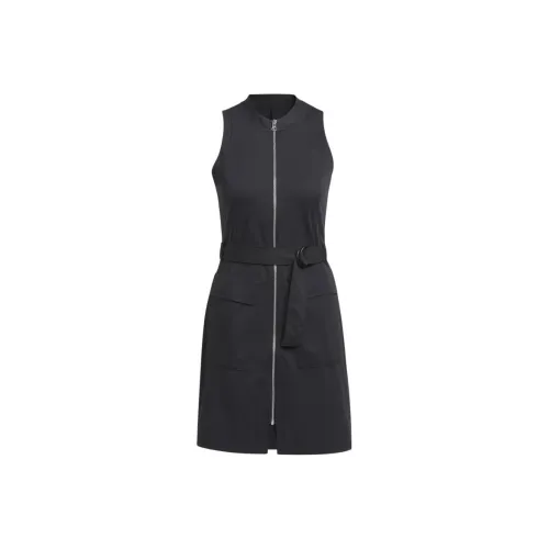 Adidas Без рукавов Платье Женское Черное