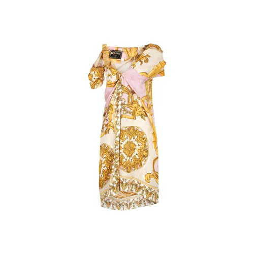 FENDI Многоцветные Женские Короткие Платья с Рукавами