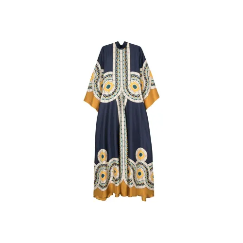 La DOUBLEJ. Длинное платье с длинными рукавами женское многоцветное