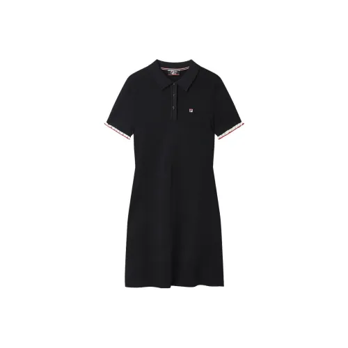 FILA Легендарный синий Женские Платья с коротким рукавом