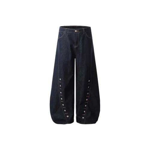 WAYHWEI Spring Jeans Unisex Blue WAYHWEI Весна Джинсы Унисекс Синий