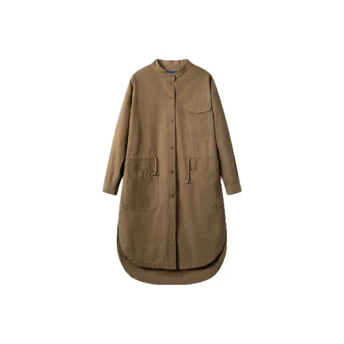 OUTDOOR PRODUCTS Оливково-зеленый Женские Длинные Платья с Рукавами