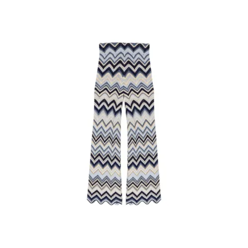 Maje Вязаные спортивные брюки женские синие и белые