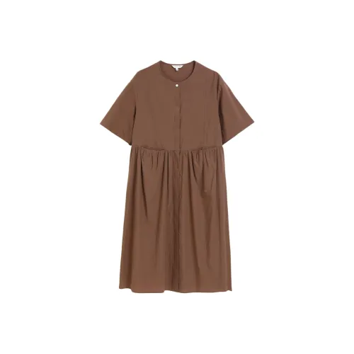 PUKKA Короткий рукав Платье Женское Улун Чай