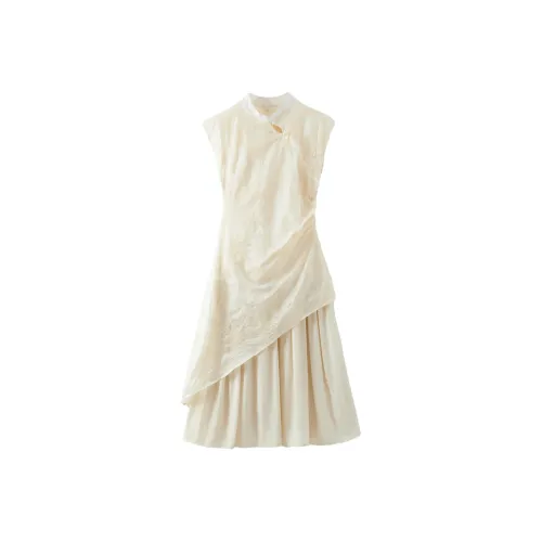 Local Gal Без рукавов Платье Женское Белое