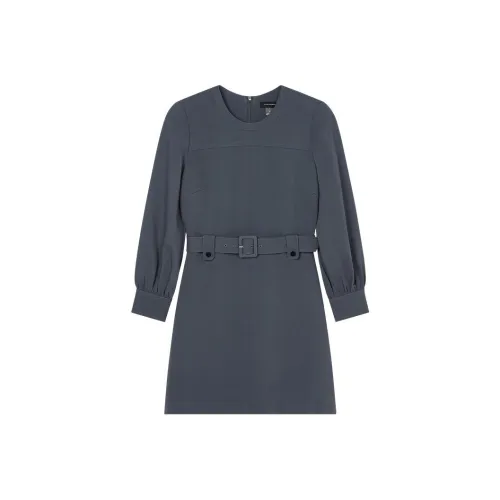 CLUB MONACO Морской синий C20K6 Женские Длинные Платья с рукавами