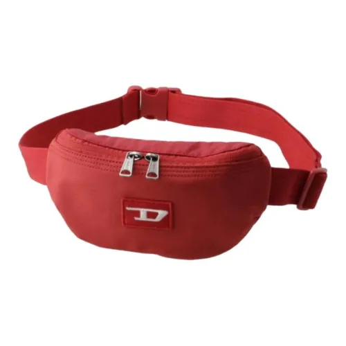 DIESEL Полиэстер с Нейлоном Одно Плечо Через Плечо Бананка Мужской Красный