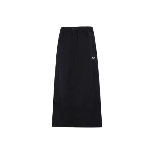 NIKE Sportswear Essentials series Черные Женские Повседневные Длинные Юбки