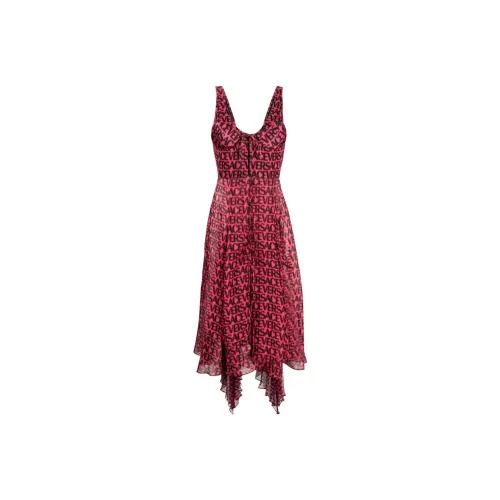 VERSACE Slip Платье Женское Кораллово-Розовое