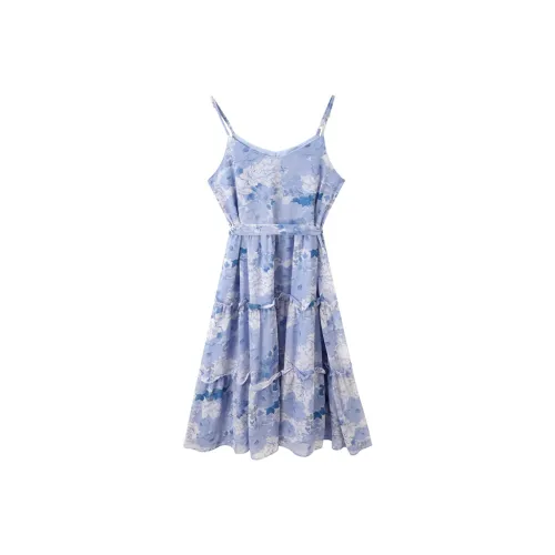 EIDOLON GRAIN Slip Платье Женское Сумеречный Синий
